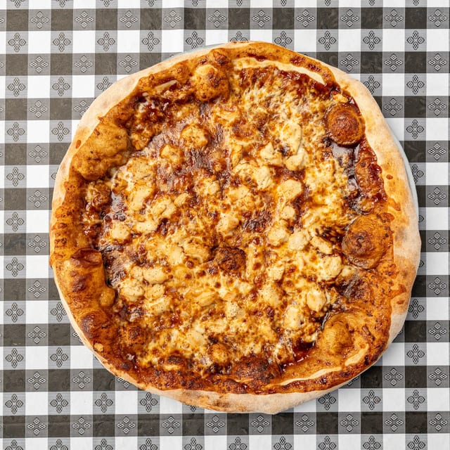 BBQ Chicken Pizza.