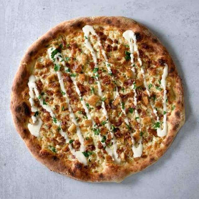 Chicken Ranch Pizza.