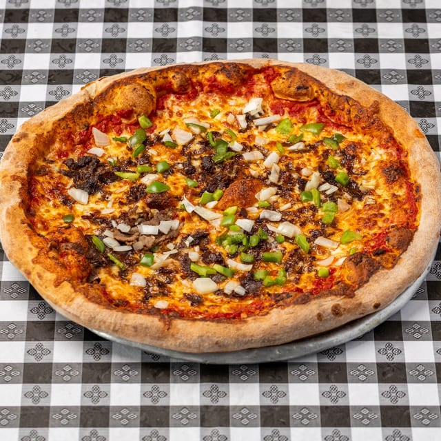 Philly Cheesesteak Pizza.